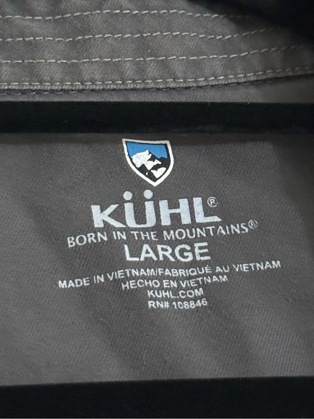 Kuhl Plaid Flannel Button Up Long Sleeve Gorpcore Outdoor Shirt Mens Large - Picture 4 of 6